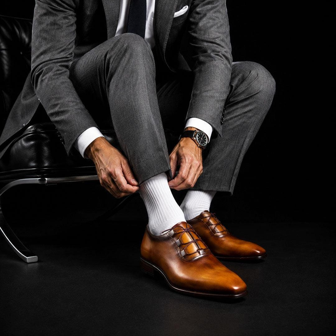 B3VujyoPf-1.jpg Men’s Burnished Cognac Leather Oxford Shoes - Image 1