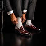 Men’s Burgundy Leather Penny Loafer