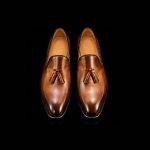 Men’s Brown Leather Tassel Loafers - Image 2