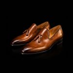 Men’s Brown Leather Tassel Loafers - Image 3